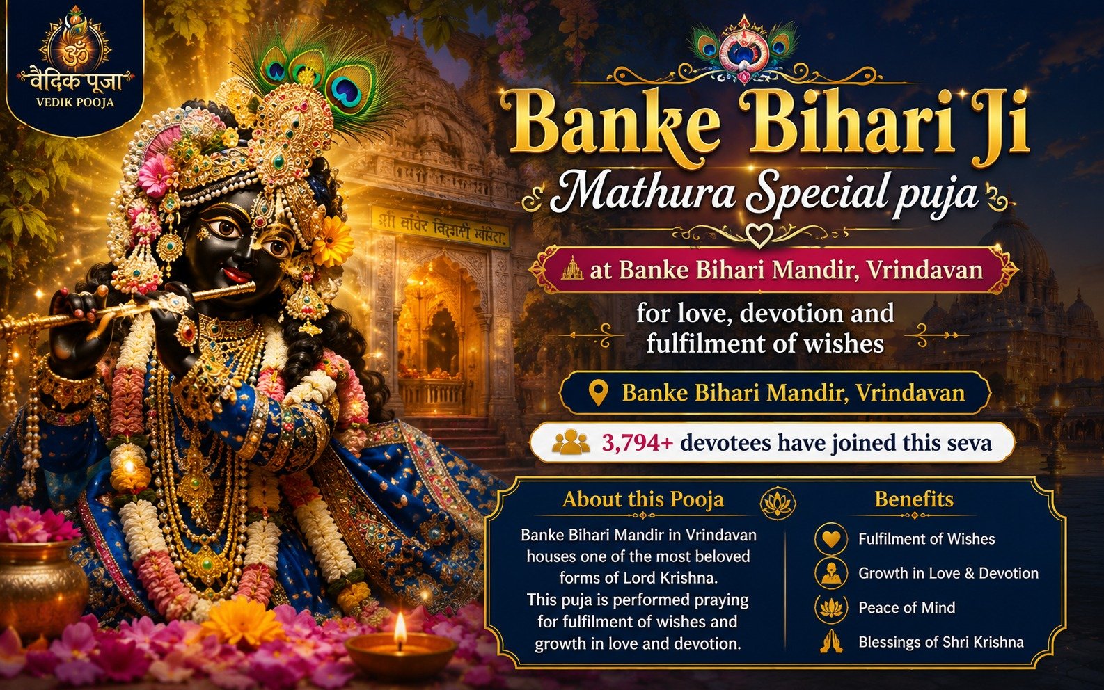 Banke Bihari Ji Mathura